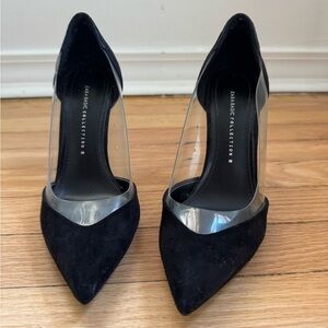 Zara Black and Clear Heels